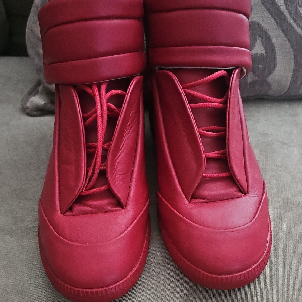 Red High-Top Men Sneakers